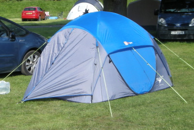 Hi-Gear Pitch and Go DS4 tent at Gullivers Land Camping and Caravan club site