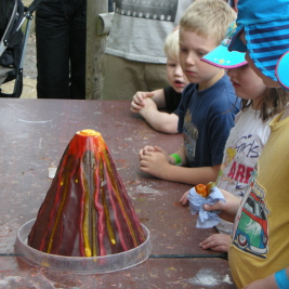 Volcano at Gullivers Dinosaur Park