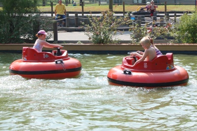 Bumper boats at Speelland / Play Land Beekse Bergen in Holland