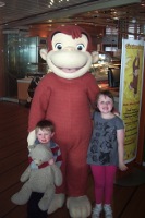 Curious George - children's entertainment on Stena Line Ferry to Holland