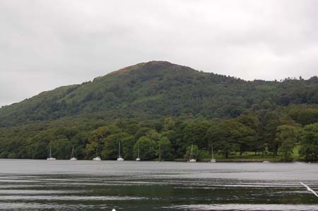 View of Lake Windermere from Lakeside Railway Station
