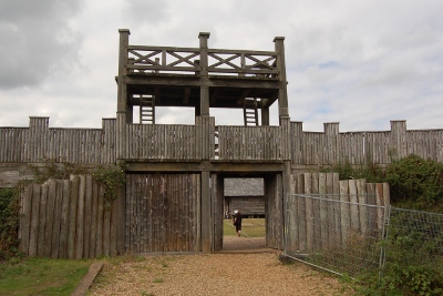 Entrance to the Lunt Roman fort at Coventry