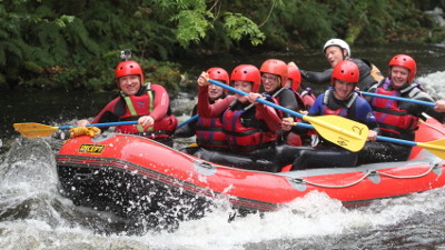 White water rafting at the National Whitewater Centre