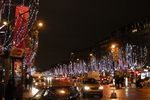 Paris Christmas market and Christmas lights